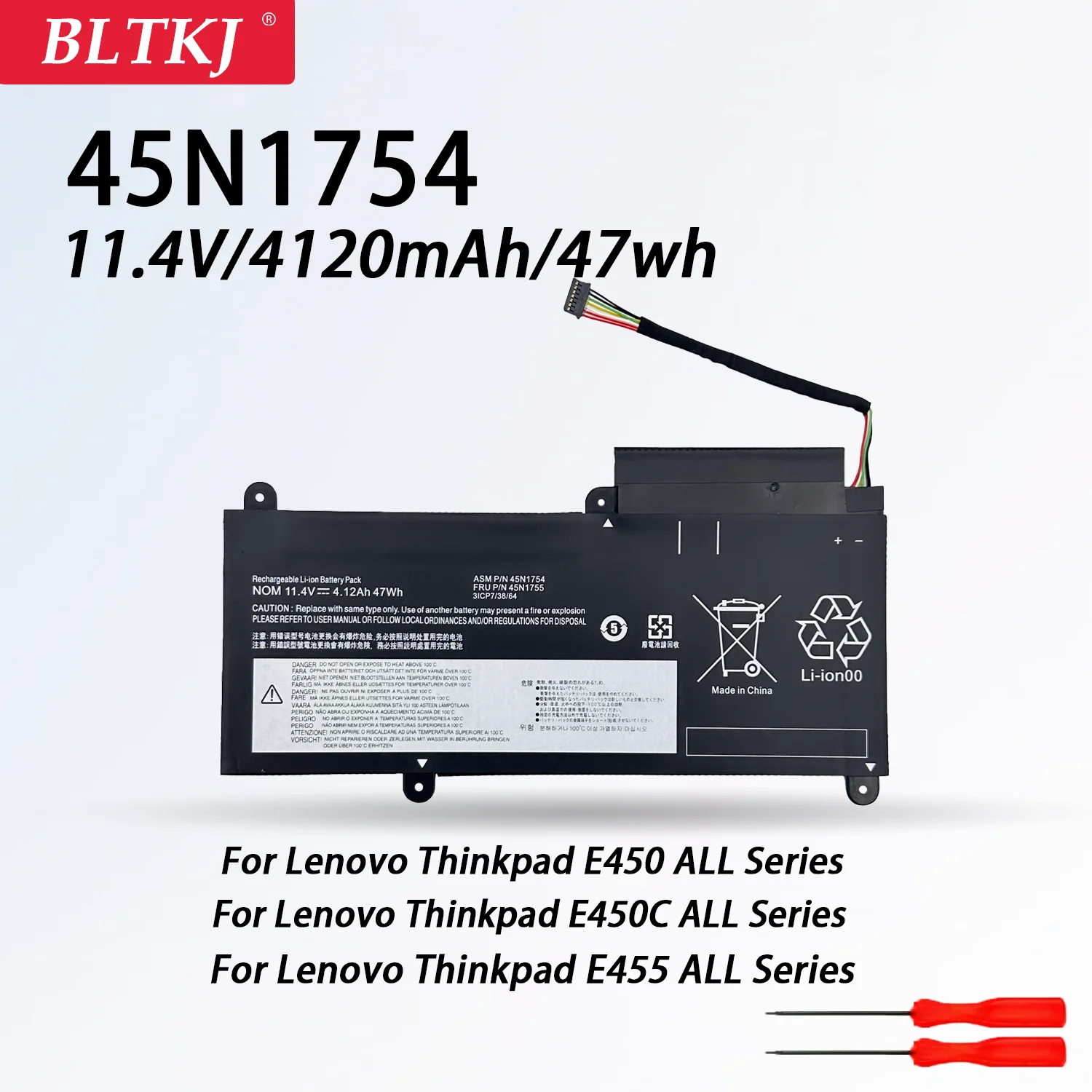

45N1754 Аккумулятор для ноутбука Lenovo ThinkPad E450 E450C E460 E460C E455 E465 E465C 45N1753 45N1756 45N1757 45N1754 45N1755