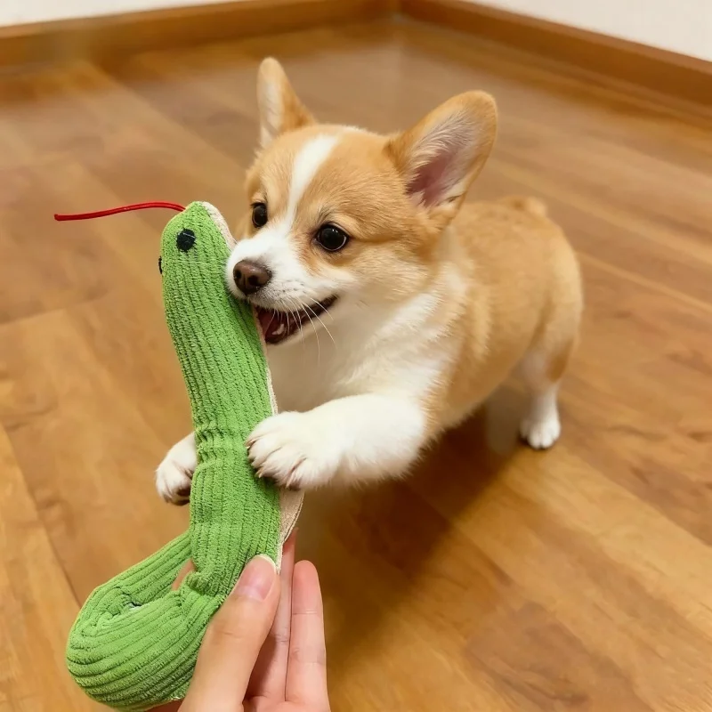 Hot Sale Snake Shape Dog Cat Interactive Toy Kitten Kick Toy Bite‑Resistant Entertainment Toy For Indoor Cats Dogs Pet Supplies - view 4