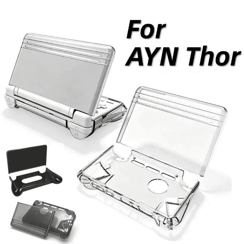 Klare TPU-Hülle für AYN Thor Dual Screen Handheld-Spielkonsole Transparente Stoßfeste Schutzhülle