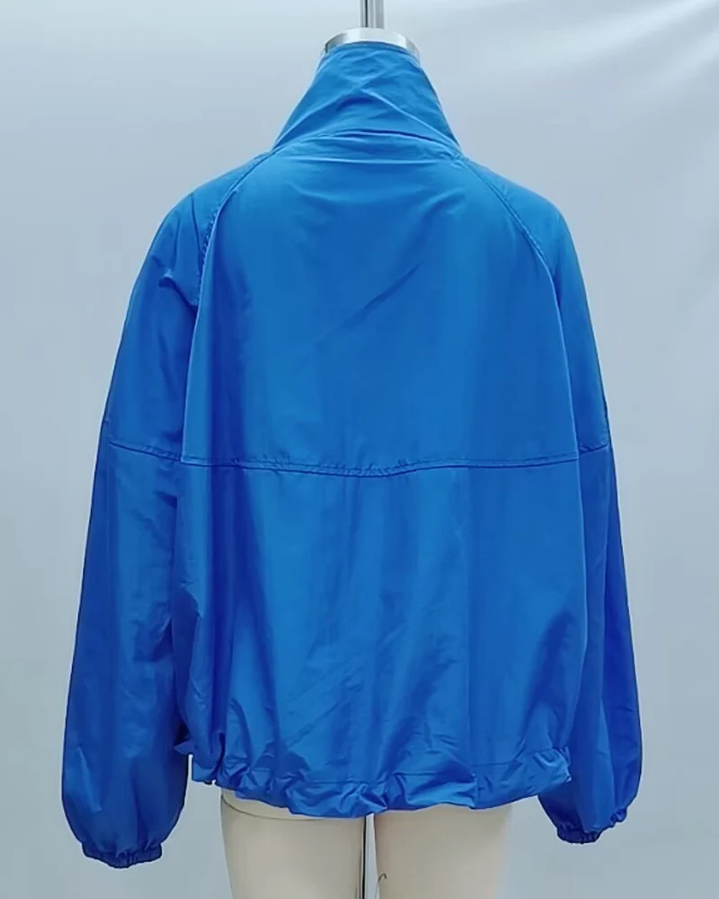 Women's Jacket 2026 New Blue Summer Sunscreen Lightweight Top Autumn Long Sleeve Jacket for Women Casual Chic Ladies Outerwear