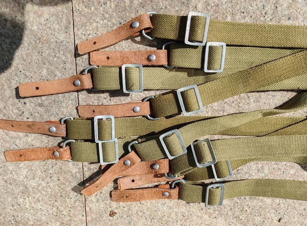 حمالة مسدس قماشية أصلية نادرة من SKS SURPLUS لعصر حرب فيتنام صينية PLA TYPE 56AK مع ختم مصنوع في السبعينيات #6