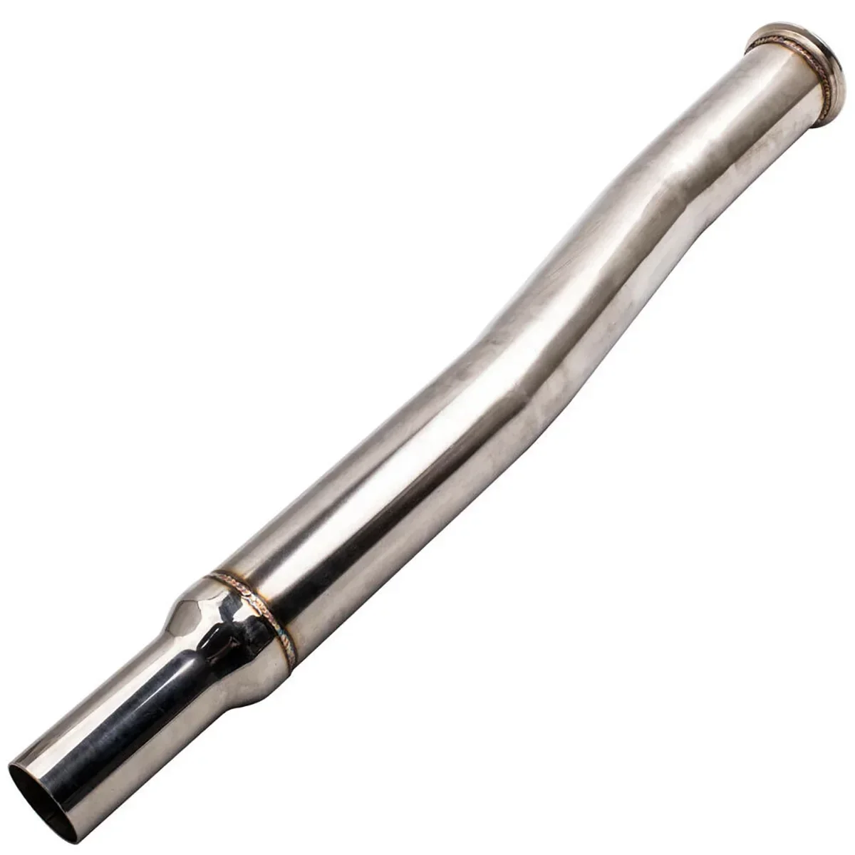 For VW Golf MK5 MK6 Audi A3 S3 Skoda Octavia Seat Leon Cupra R 2.0T 3" Outlet Stainless Steel Exhaust Muffler Decat Downpipe - view 4