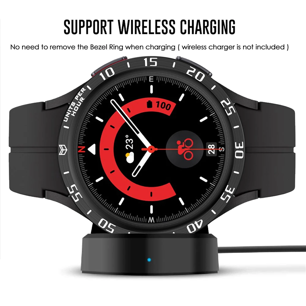 3pcs for samsung galaxy watch 5 pro 45mm case + bezel ring + Tempered glass screen protector watch 6 classic 47mm 43mm bumper