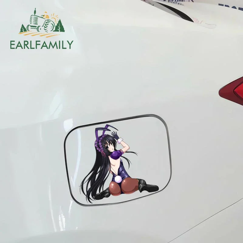 EARLFAMILY 13cm x 11.3cm for Anime Rias Hentai Ass NSFW Car Sticker Car Goods Decal Air Conditioner Creative Laptop Graphics