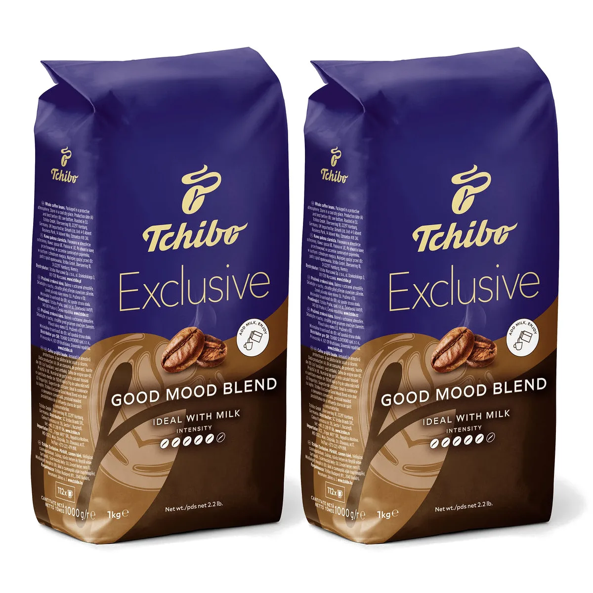 2x TCHIBO Exclusive Good Mood Kaffee 1kg
