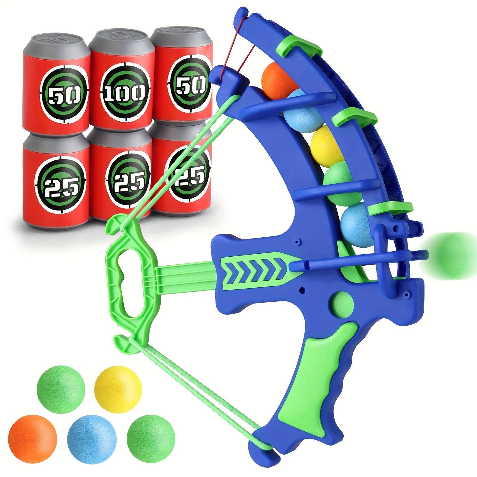 Soft Bullet Shooting Target Toy for Boys, Educational Game with Bow, EVA Balls, Target Arrows for Indoor & Outdoor Play,sports