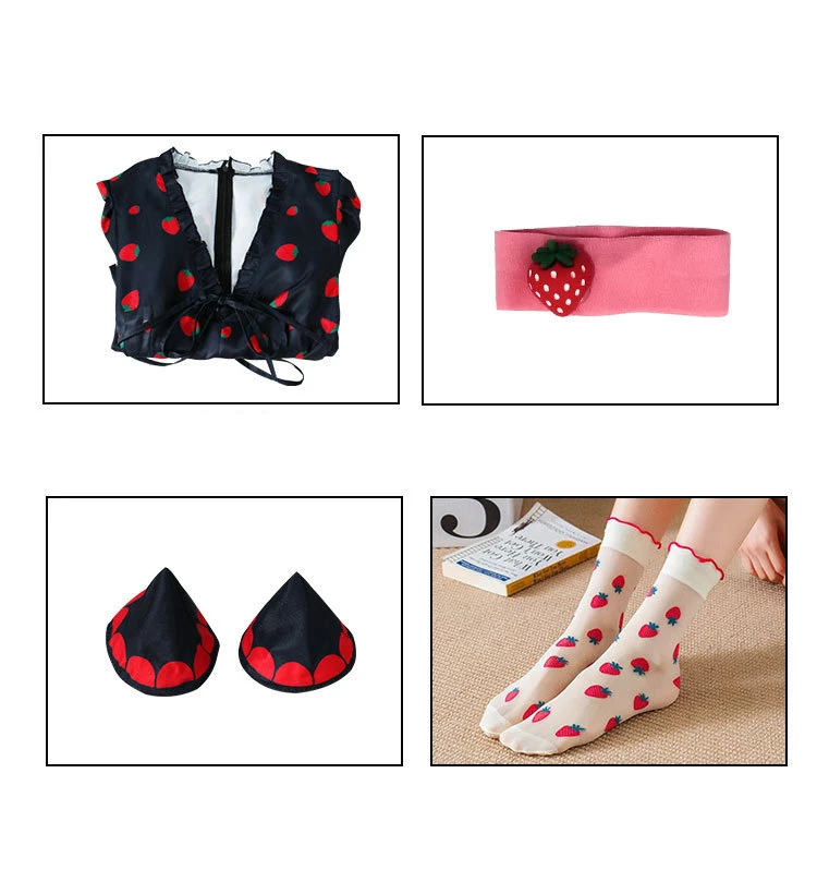 Anime SPY × FAMILY Cosplay Anya Forger Costumes Sock Bracelet Hair Accessories Floral Dress Halloween For Women Girls Kid Daily