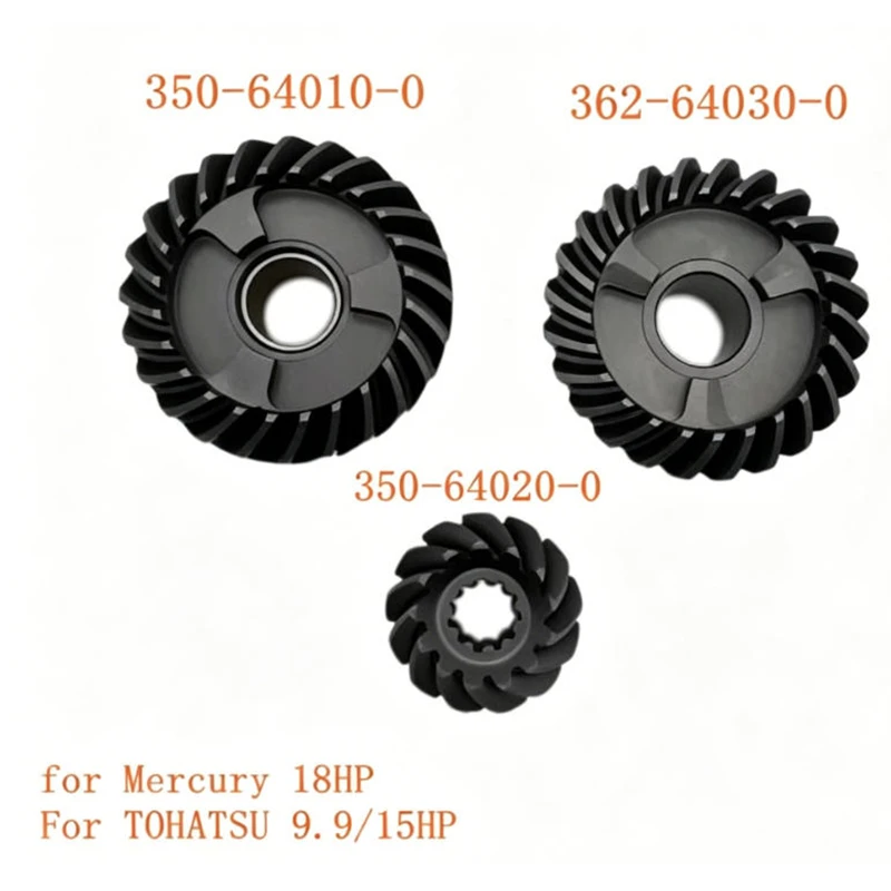 

350-64010-0 362-64030-0 350-64020-0 Gear Set for Tohatsu 2 Stoke 9.9HP 15HP for Mercury 18HP Outboard Motor boat accessories