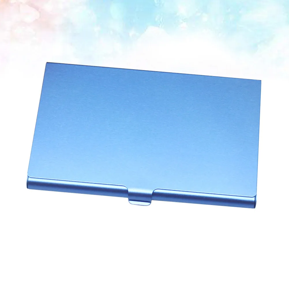 Aluminum Alloy Business Card Holder Slim Metal Name Organizer for Credit Id Cards Portable Pocket Friendly Professional Gift