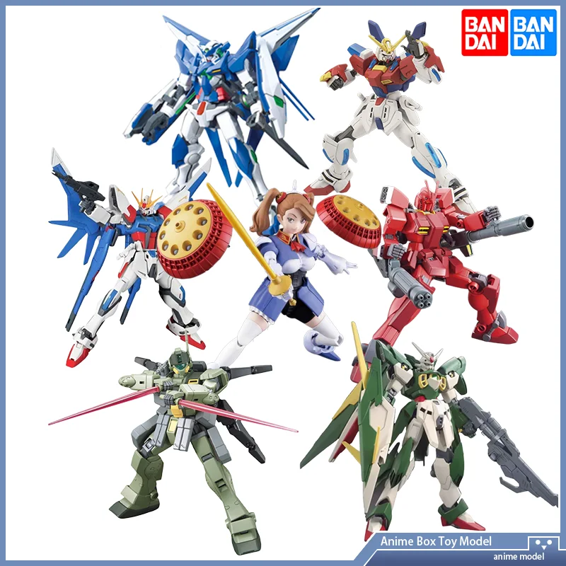 

Gundam Bandai HGBF 001 Build Strike Gundam Full Package 1/144, модель-конструктор Gunpla, фигурка для сборки, коллекционная аниме-фигурка для демонстрации, хобби