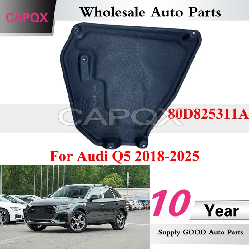 

CAPQX 80D825311A Chassis Guard Plate For Audi Q5 2018-2025 Car Underbody Protection Cover Engine Bottom Lower Trim Panel