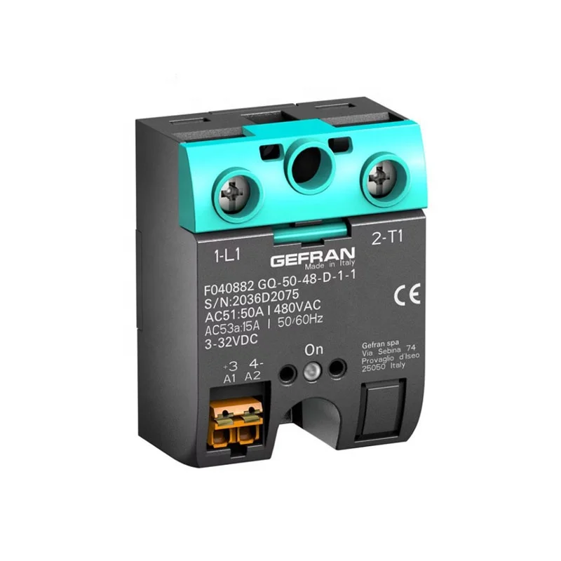 ORIGINAL GEFRAN SSR GQ-50-48-D-1-1 GQ-90-48-D-1-1 SINGLE PHASE SOLID STATE RELAYS