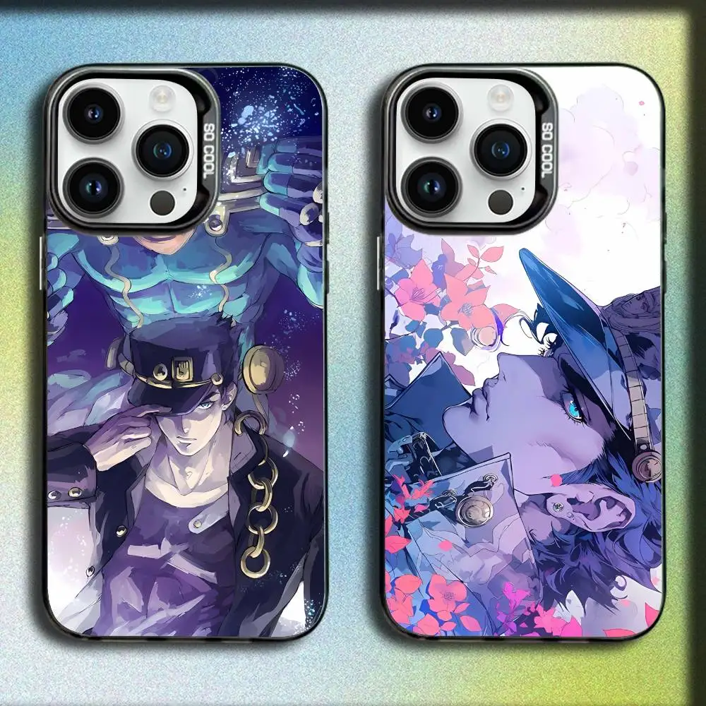 

Jojos JOTARO KUJO bizarre adventure Phone Case For iPhone 17,16,15,14,13,12,11,Pro,Max,Plus,E,SE4,Air,Mini Black IMD Box