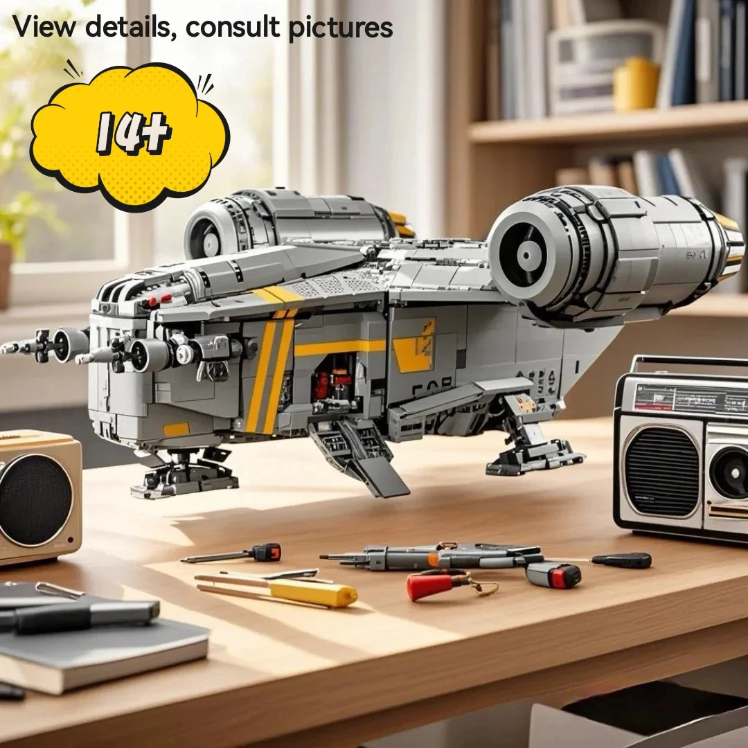 

In stock Spacecraft Model Star Mandalorian Razor Crest Spaceship 75331 Home Decoration Toys For Birthday Christmas 6187pcs