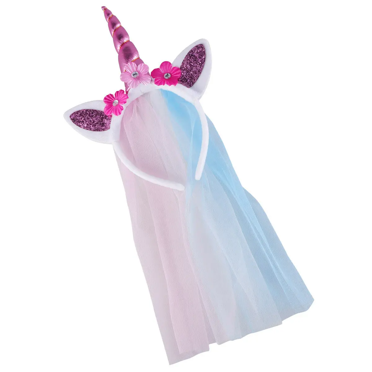 Modieuze eenhoorn-hoofdband voor meisjes, felgekleurde hoofdband, comfortabele pasvorm, perfect voor feesten, dansevenementen