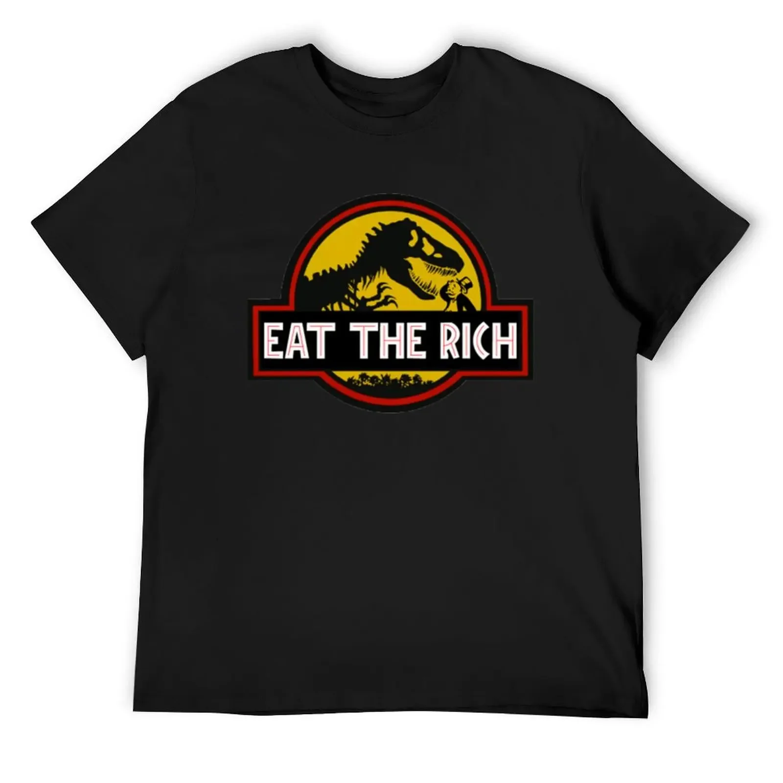 Eat The Rich- Jurrasic Park T-Shirt vintage graphic tee anime figures for a boy Blouse tee shirts for men