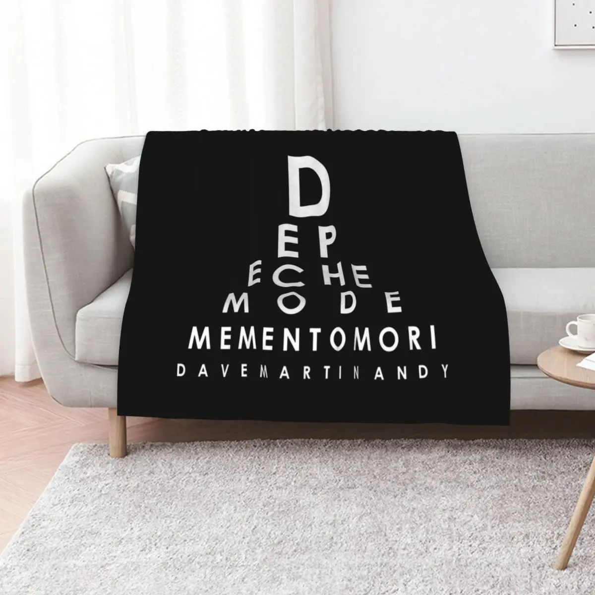 Eye Chart, Memento Mori Mode, memento mode, mori mode, mode tour world tour world tour 202 Throw Blanket