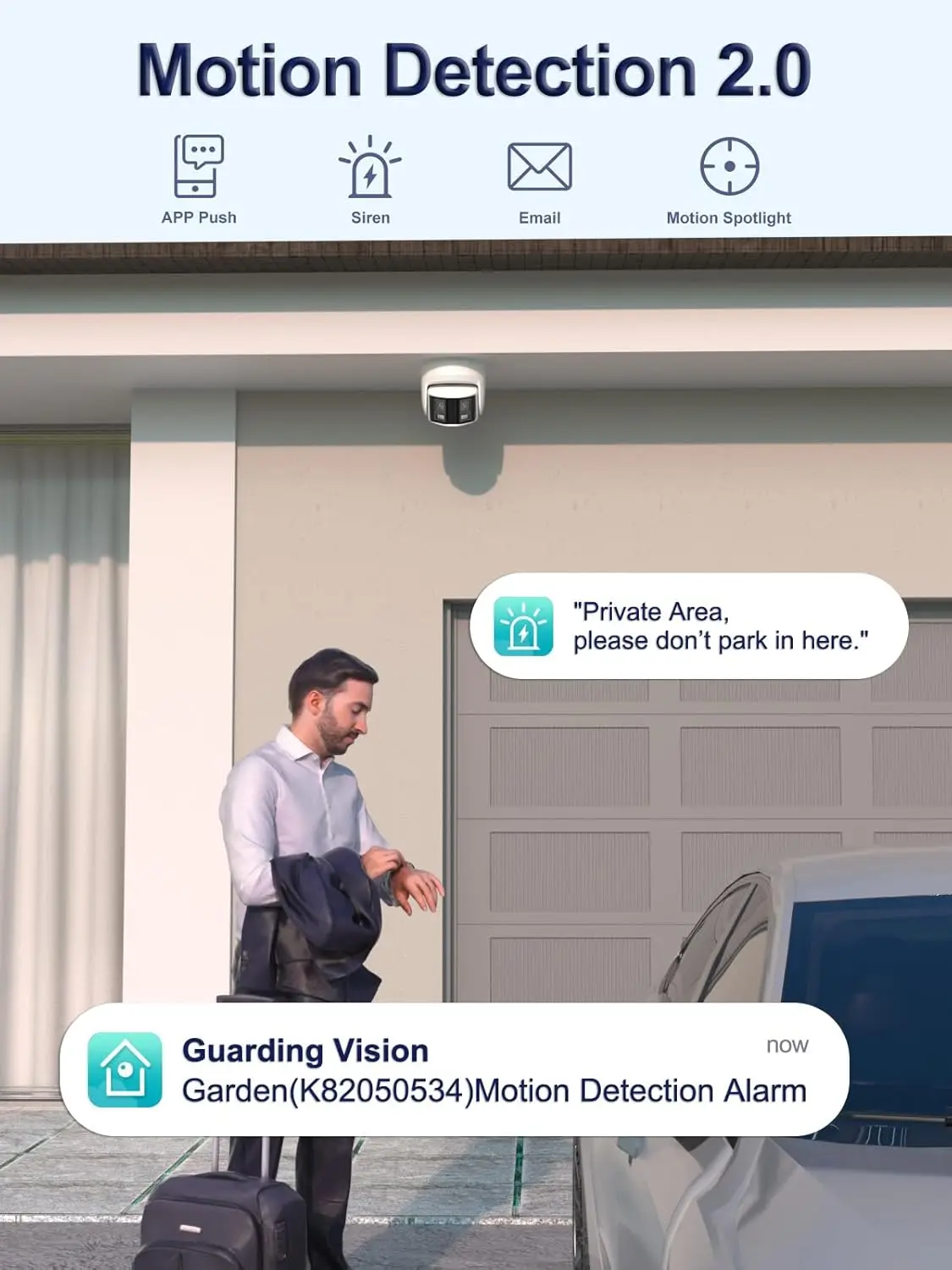Anpviz 8MP Dual Lens POE Camera Ultra Wide Angel 180° Panoramic Security Camera AI Human Vehicle Detection Audio Warning Alarm