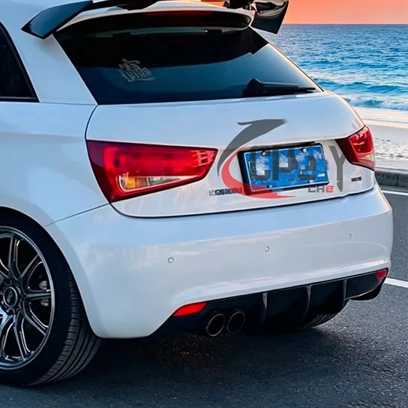Used for 2010-2018 Audi A1 1.4T 1.2T  100% carbon fiber spoiler car rear bumper diffuser - view 5