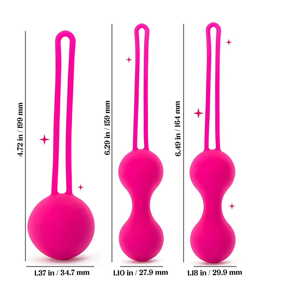 Bola de kegel de silicona para mujer, entrenador muscular para apretar la vagina, Bola de huevo íntima, bolas de suelo pélvico vaginal, Juguetes sexuales para adultos