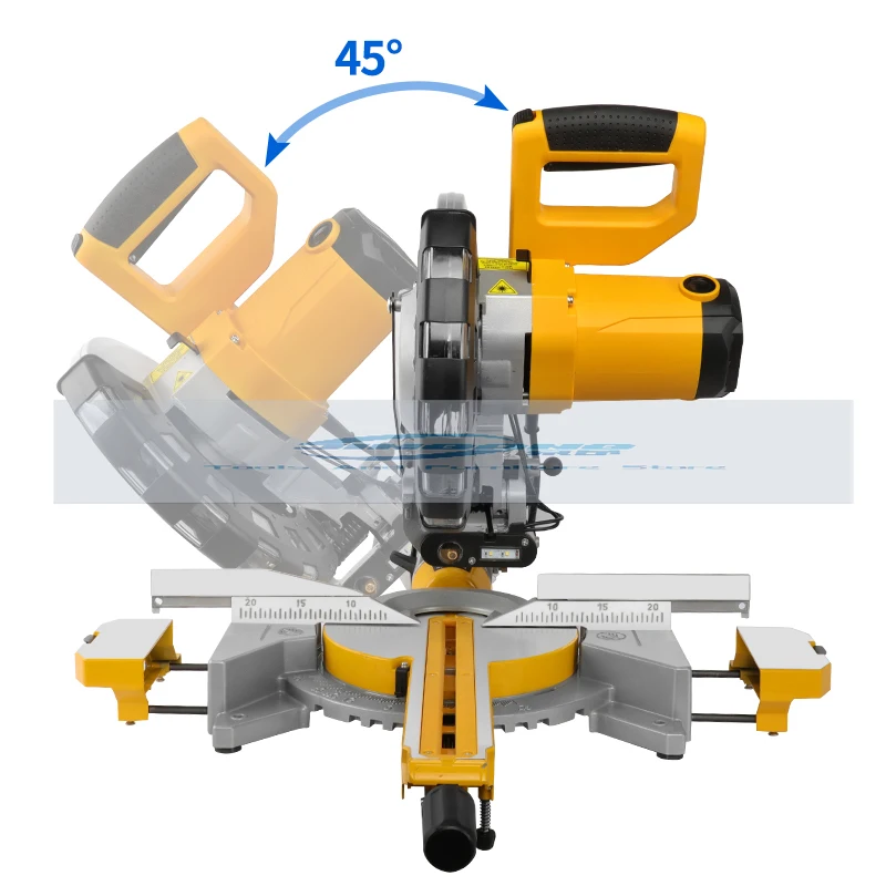 255mm 2400W  WoodWorking  bench top  saw Multi-cutting Sliding Miter Saw