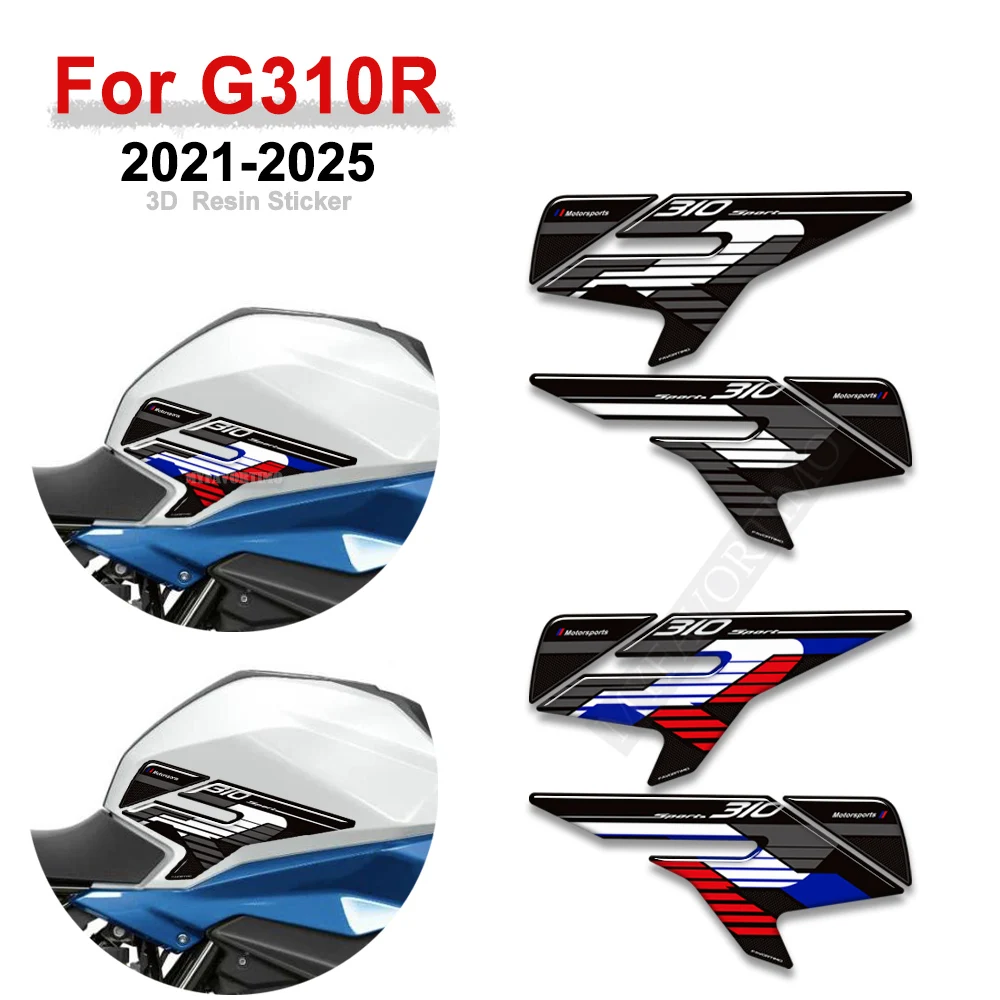 

For BMW G310R G 310 R G310 Motorcycle Tank Pad Side Fuel Oil Kit Knee 3D Stickers Decals Protector 2021 2022 2023 2024 2025