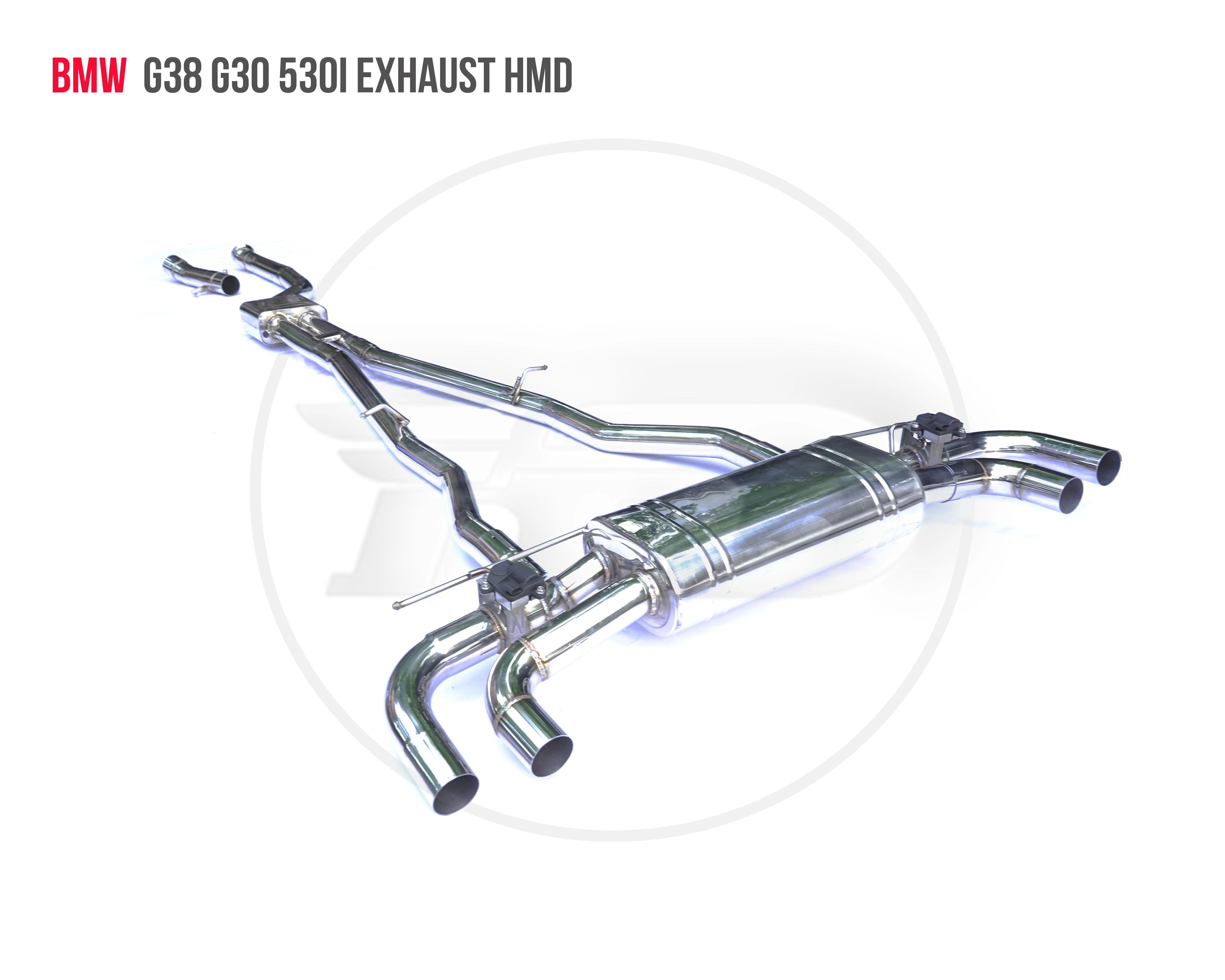 Stainless Steel Material Exhaust Pipe Manifold Downpipe is Suitable for BMW G30 G38 530i 540i Auto Modification Electronic Valve