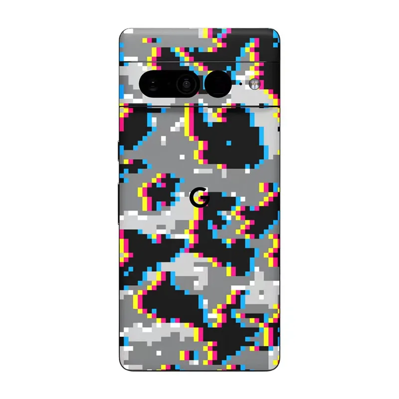 3M Colorful Cute Pattern Matte Film Wrap Skin Phone Sticker For Google Pixel 8 7 6 pro 6A Lovely Cartoon Sticker