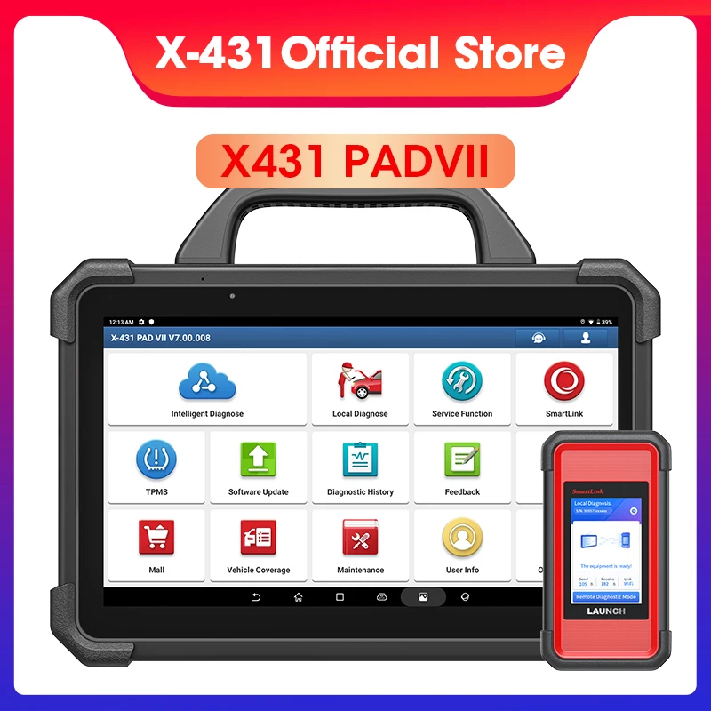 X-431 LAUNCH PAD 7 VII PAD7 PADVII ECU Online Programming Car Diagnostic Tools J2534 Smartlink Automotive Scanner Diagnost X431