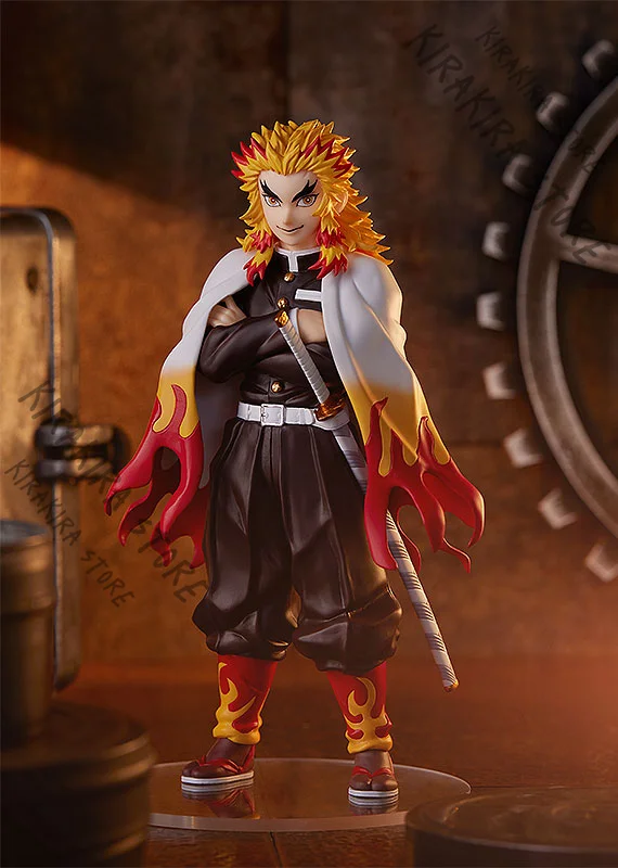 

Demon Slayer Rengoku Kyoujurou Figurine Official Model Kit Playing Mascot Cosplay Genuine Anime Commemorate 17cm Gift Ornaments
