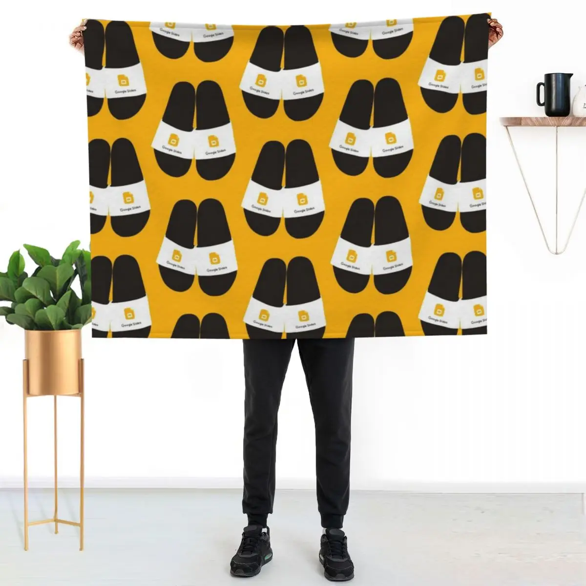 Google Slides Throw Blanket anime Extra Large Throw Winter beds Heavy Custom Flannel Blankets