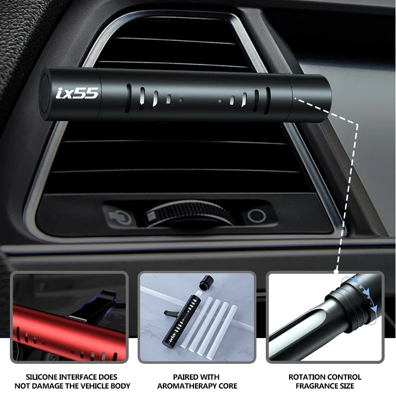 Автомобильный воздуховод, парфюмерный зажим для ароматерапии, освежитель воздуха, автоаксессуары для Hyundai Tucson IX35 I30 I20 Genesis GDi Coupe