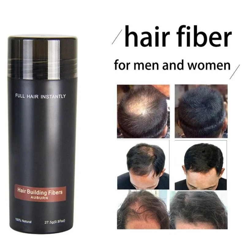 Instant Regrowth Powder Hair Fiber 1 Bottle Keratin Thickening Spray Hair Building Fiber Poudre 27.5g Better Hair Loss Concealer
