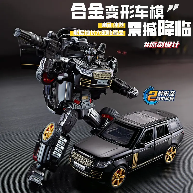 Figurines de Transformation Robots SUV Explorateurs, Modèles de Voitures en Alliage Déformables, Jouets d'Action
