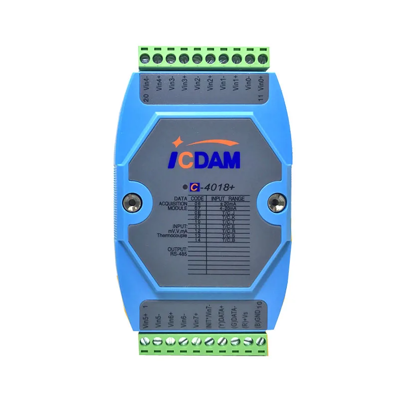 C-4018+8-channel Thermocouple Acquisition Input Module Compatible with Advantech ADAM-4018+built-in Dual Protocol