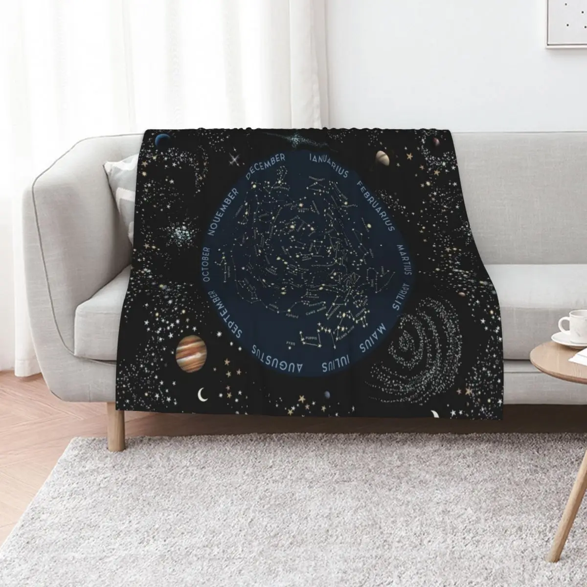 Come with me to see the stars Throw Blanket Multi Purpose Soft Warm Blanket for Home Travel