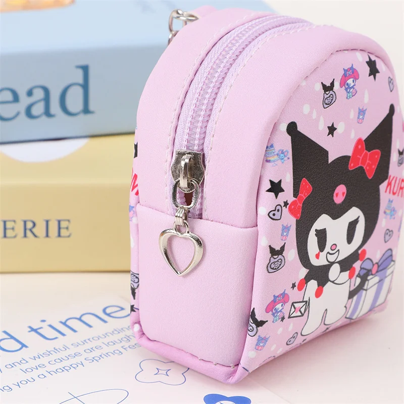 Imagem -04 - Sanrio Kuromi Melody Cinnamoroll Pencil Case Cute Pencil Box Coin Purse Papelaria Pen Bolsa Material Escolar 12 Pcs por Lote