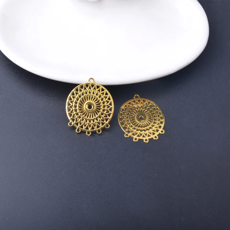 10 Stück Filigran-Schmuckverbinder aus Edelstahl, geometrischer Wassertropfen-Ohranhänger, DIY-Schmuck-Ohrring-Zubehör – Detail 14