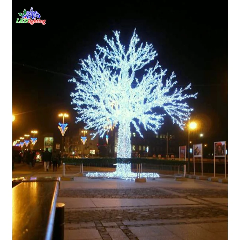 

custom.3d tree with led snowflake for outdoor decoration