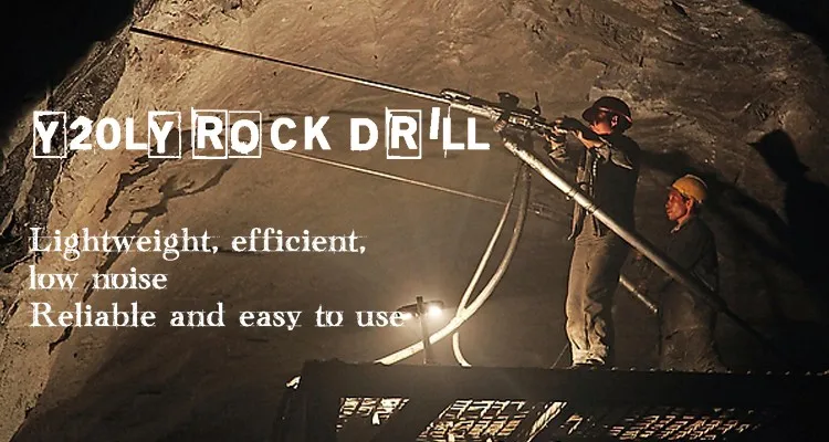 Taladro de roca Y20LY, martillo jiack, taladro de roca manual