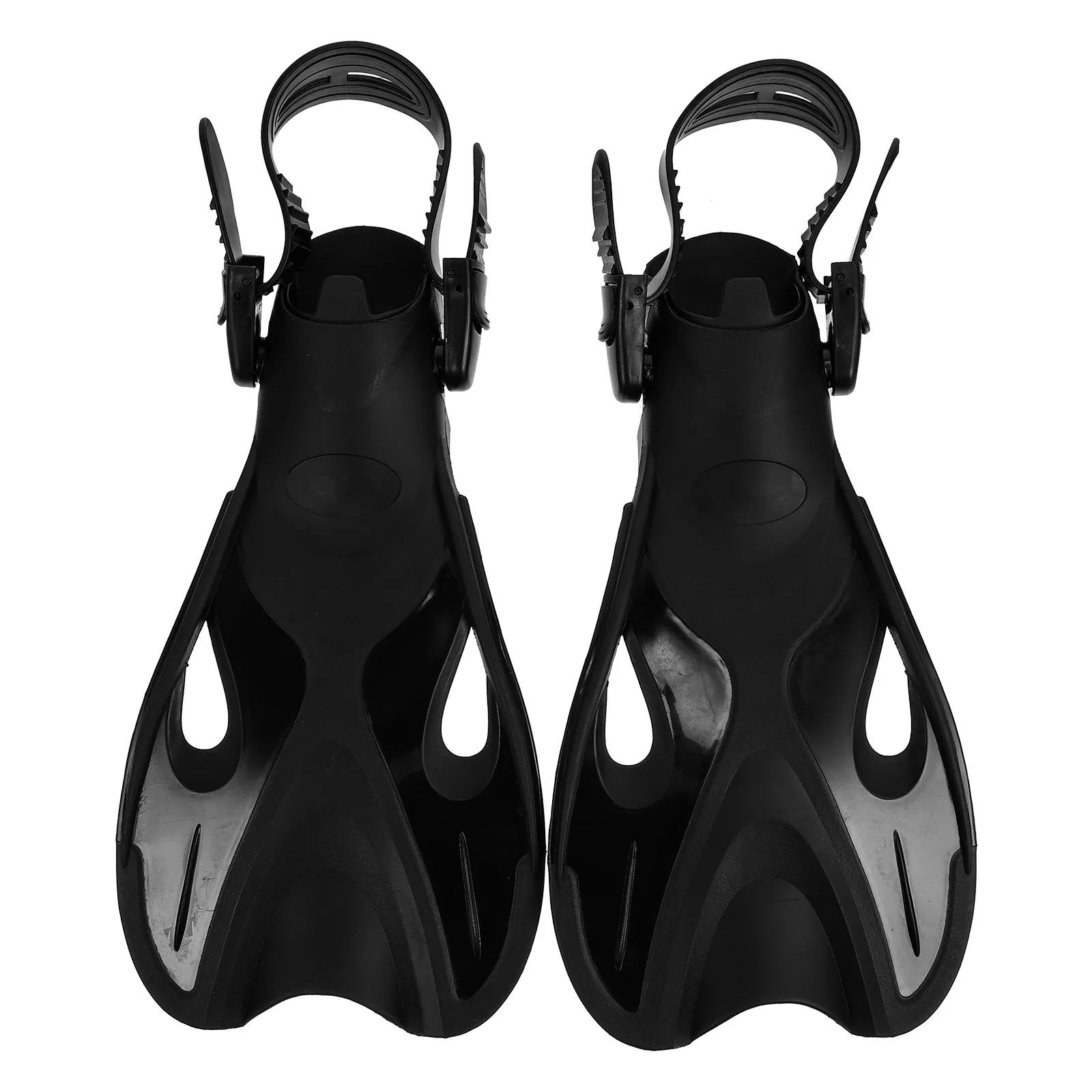 

1Pair Adjustable Open Heel for Kids Soft Lightweight Portable Snorkeling Swimming Training Diving Flippers