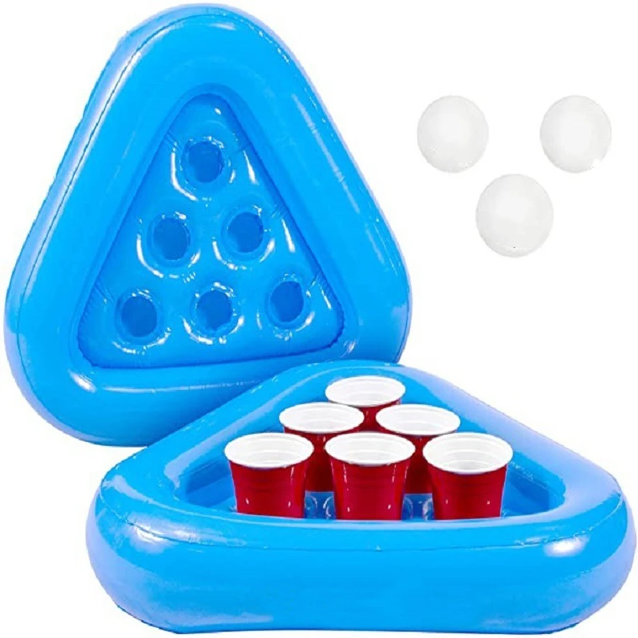 Summer Pool Party Triangle Cup Holder Six Hole Beer Holder Water Coaster Cool Summer Carnival Hawaii Party Supplies view 4
