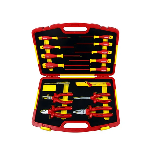 

99LB001 Finework 15PCS Pliers Screwdrivers 1000V Hand Insulated Vde Tools Set