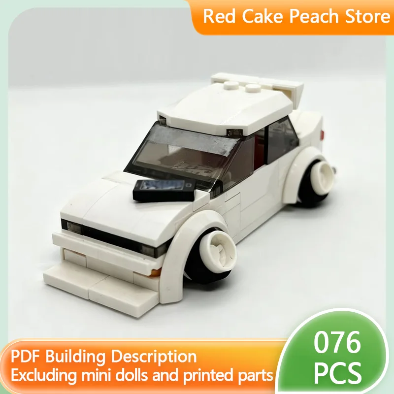 

Speed Racing Car Model MOC Building Bricks S13 White Sports Car Modular Technology Children Holiday Gifts Assemble Toys Suit