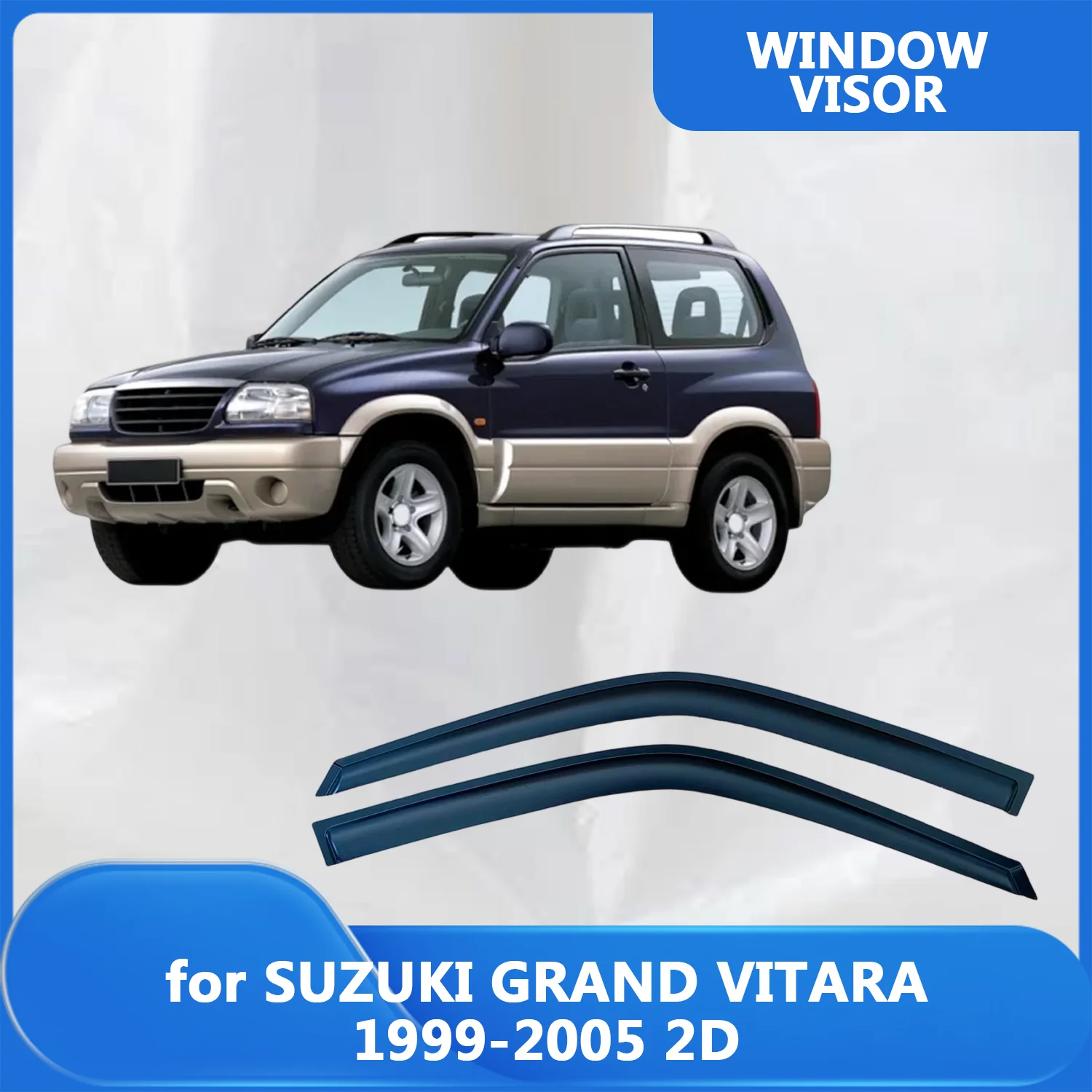 

Window Visor for SUZUKI GRAND VITARA 1999-2005 2Door Wind Deflectors Rain Guards Door Visor Vent Shades Ventvisor Exterior Parts