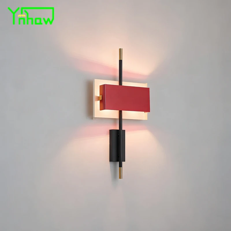

Minimalist Memphis Wall Lamp Bedside Lamp for Bedroom High End Ambient Lighting for Living Room Accent Wall Nordic Style