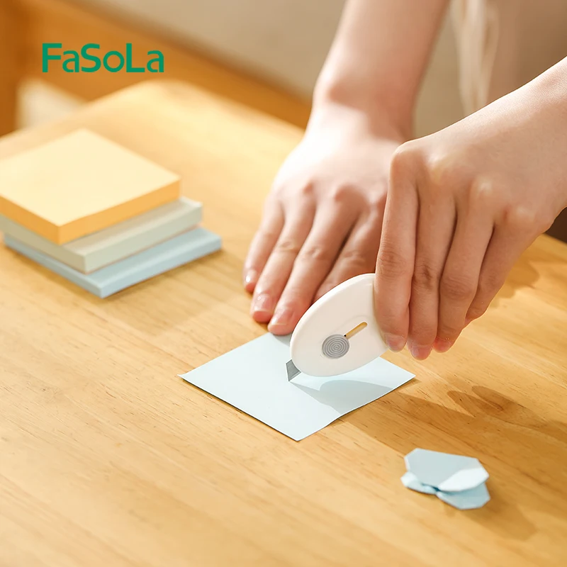 FaSoLa Magnetic Creative Cute Art Knife  Mini Portable Utility Knife Paper Knife Blade Office Stationery Cutting Supplies