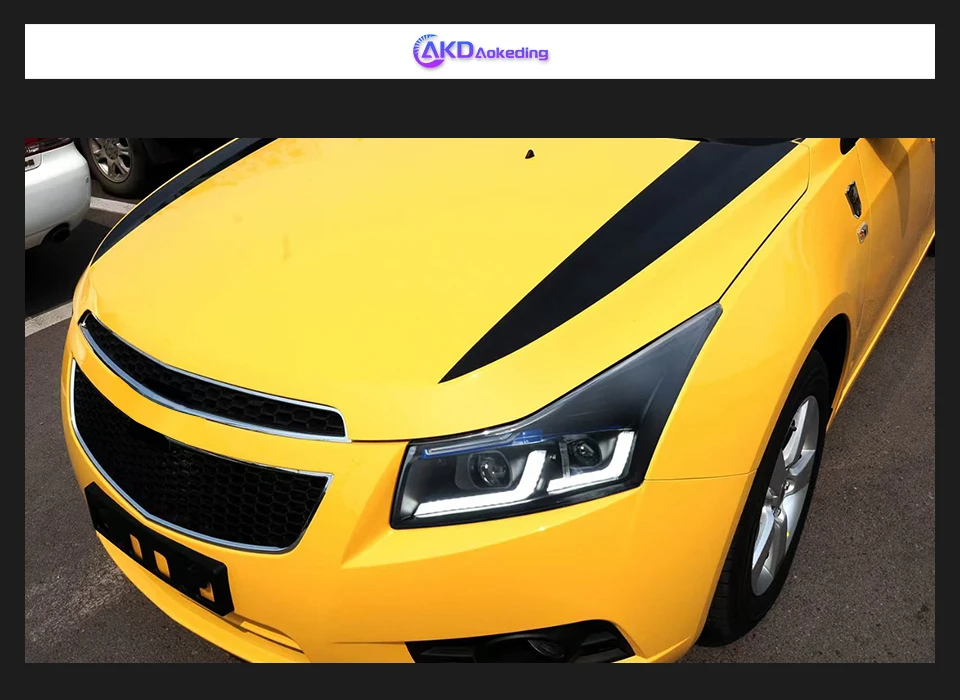 AKD Head Lamp for Chevrolet Cruze LED Headlight 2009-2016 Headlights Cruze DRL Turn Signal High Beam Angel Eye Projector Lens