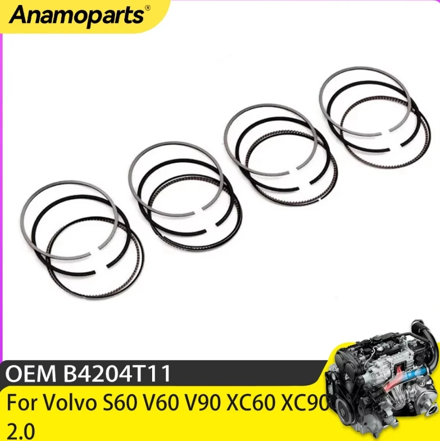 

Piston Rings Set For Volvo S60 V60 V90 XC60 XC90 2.0 B4204T11 shipping Cost