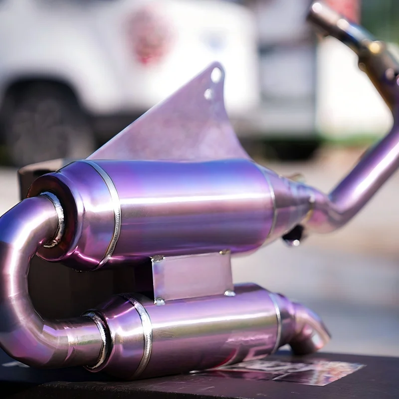 Suitable for VESPA Primavera 125 150 300 Titanium Alloy Full Exhaust System Black/Gold 2013-2024 Motorcycle Muffler Exhaust